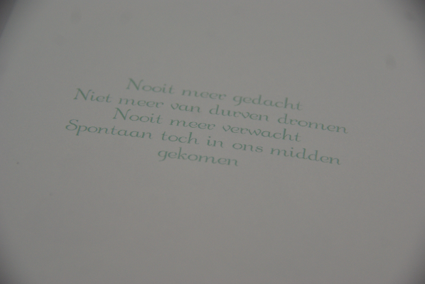 geboortekaartje sam lichtgroen 